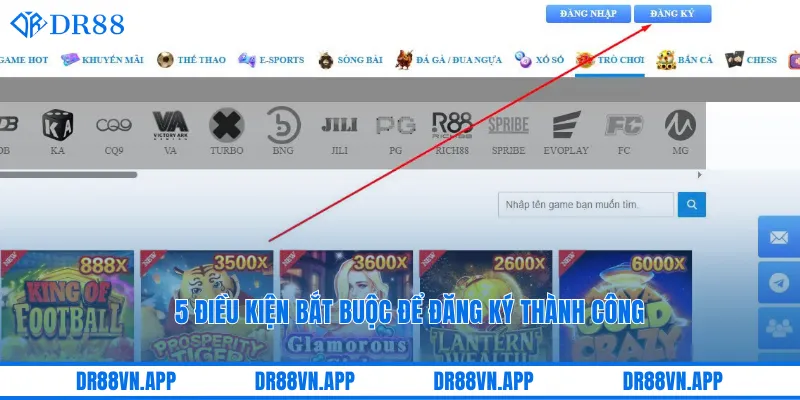 5 điều kiện bắt buộc để đăng ký thành công 5 điều kiện bắt buộc để đăng ký thành công