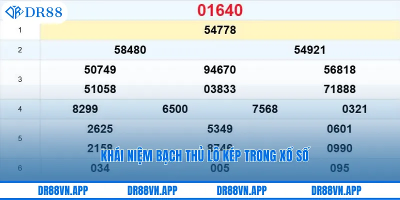 Khái niệm bạch thủ lô kép trong xổ số Khái niệm bạch thủ lô kép trong xổ số